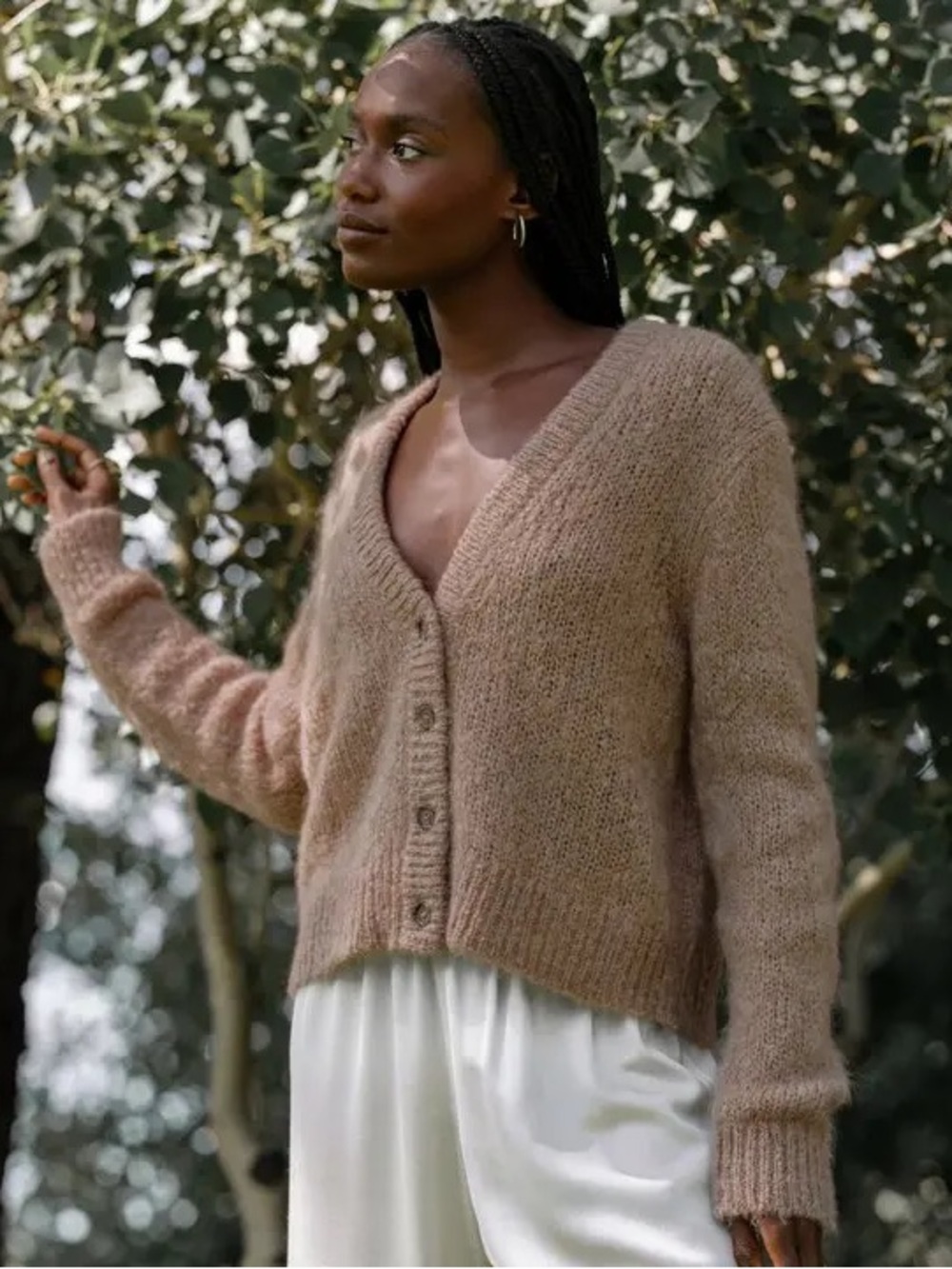 Jenni Kayne Mohair Boyfriend Cardigan — XS